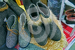 Felted shoes