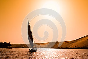 Felucca in Aswan, Egypt