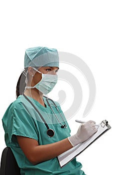 Female anaesthesiologist photo