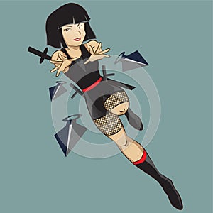 Female Asian Ninja Character