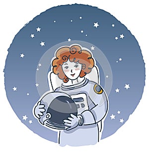 Female Astronaut