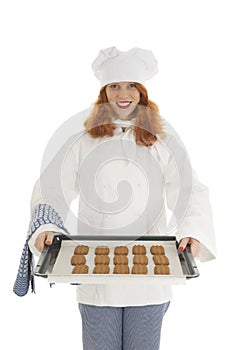 Female baker chef