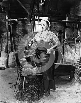 Female blacksmith