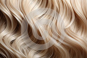 Female blonde curly hair texture