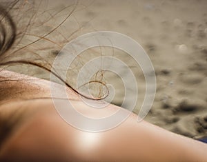 Female Bodyscape sholders and hair