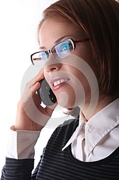 Female Business Lady on phone