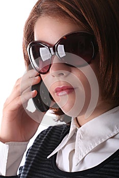 Female Business Lady on phone
