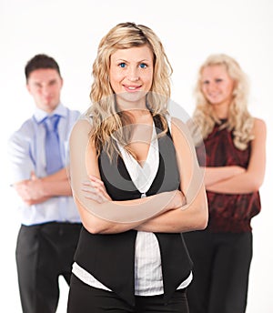 Female Business woman with arms Folded