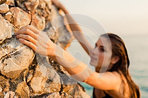 Female climber