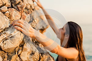 Female climber