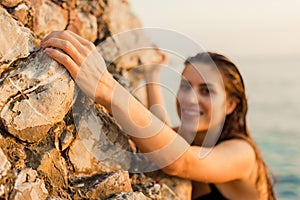 Female climber