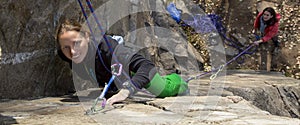 Female climbers