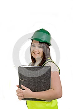 Female construction worker