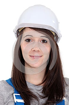 Female construction worker