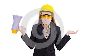 Female construction worker