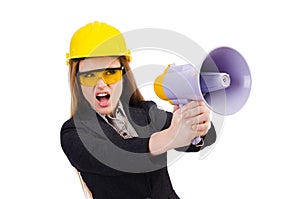 Female construction worker