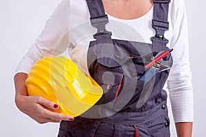 Female construction worker