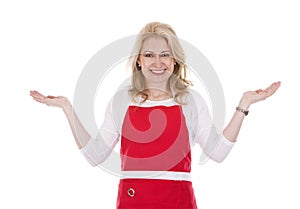 Female cook in apron