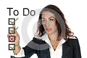 Female corporate ceo - to do list