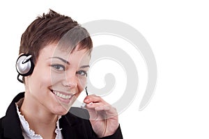 Female customer service agent