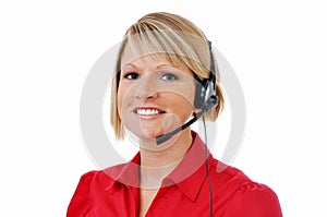 Female Customer Service Representative