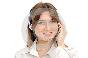 Female customer service representative