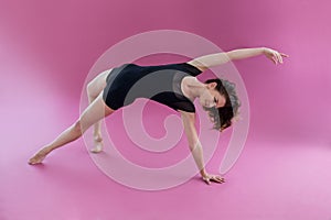 Female dancer practising contemporary dance