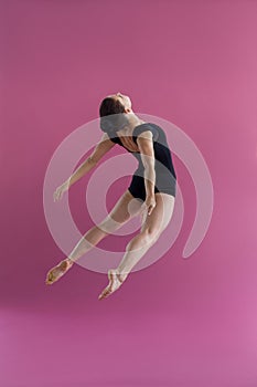 Female dancer practising contemporary dance