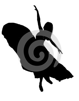 Female Dancer Silhouette