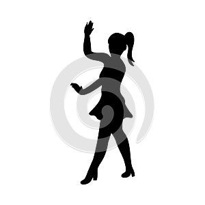 female dancer silhouette