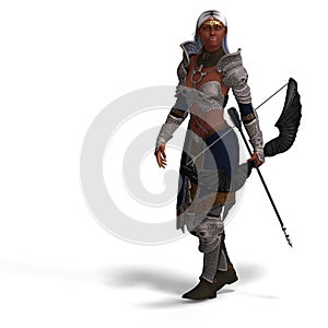 Female dark elf archer