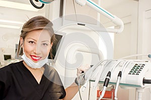 Female Dentist close up