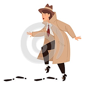 Female detective, inspector working undercover
