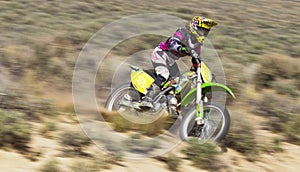 Female Dirt Bike Racer