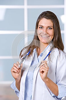 Female doctor in a modern office