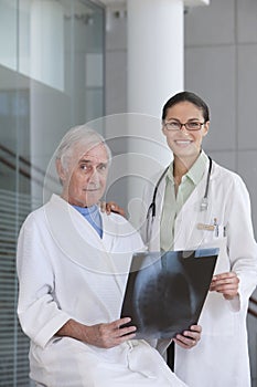 Female doctor and patient photo