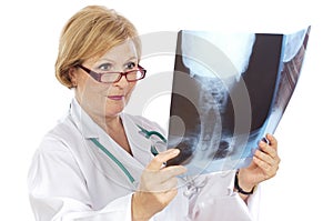 Female doctor radiologist