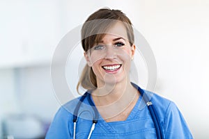 Female doctor smiling photo