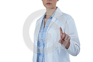 Female doctor using digital screen