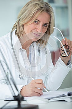 female doctor working on medical expertise