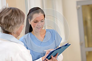 Female doctors in hospital