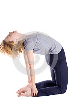 Female doing yogatic photo