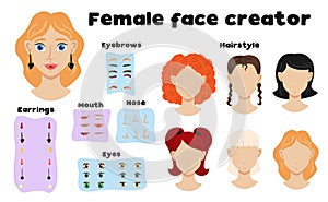 Female Face Creator Set