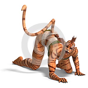 Female Fantasy Figure Tiger