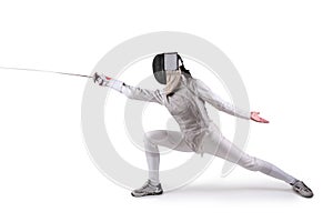 Female fencer