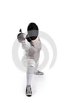 Female fencer