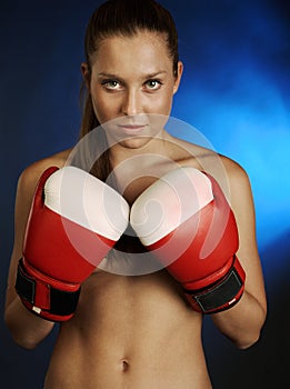 Female fighter brutal photo