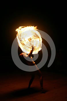 Female Fire juggler