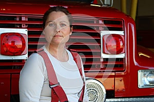 Female Firefighter photo