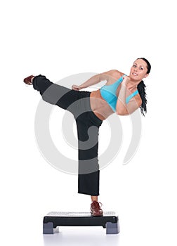 Female fitness instructor